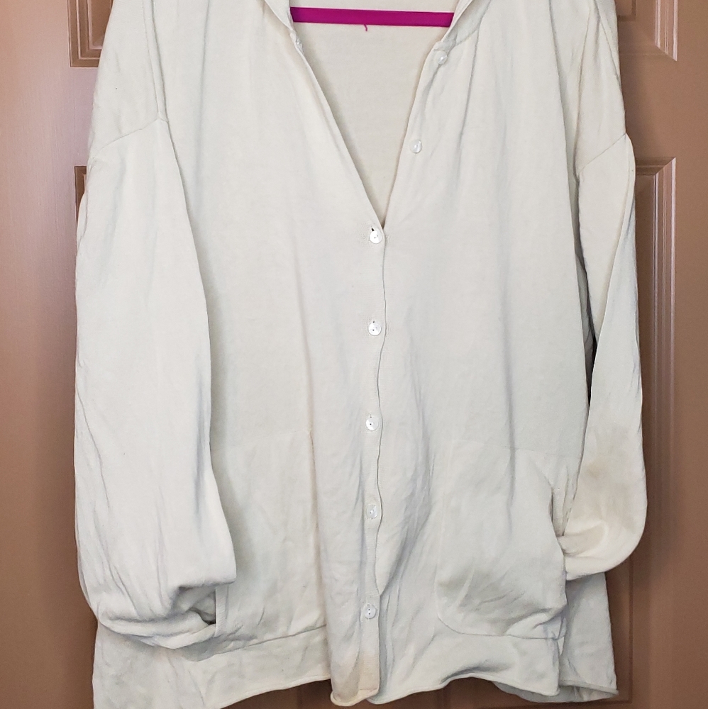 JJill Hooded Cardigan. 3X